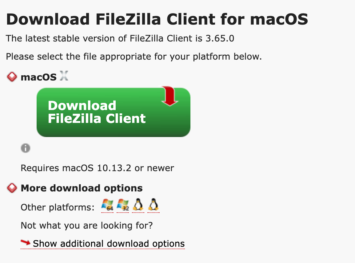How do I configure Filezilla for SFTP ingest? Mirror